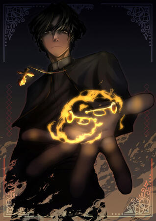 Chris fan art by DaniWrites