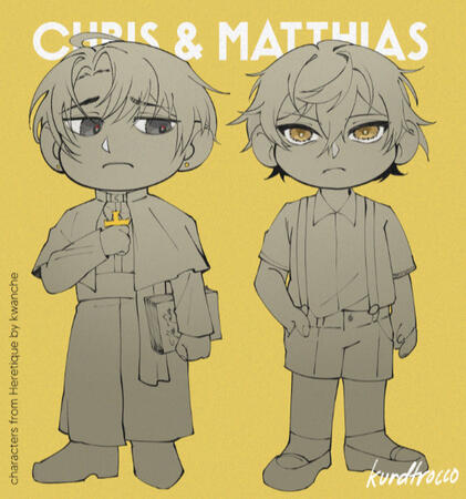 Chris and Matthias fan art by Kurdt Rocco